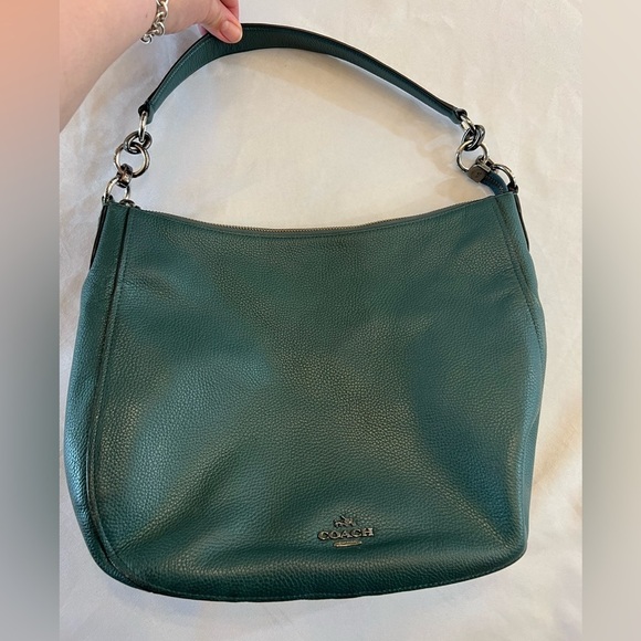 COACH Authentic Pebble Leather Shoulder and Crossbody, Size 14” x 10.5” - Picture 2 of 7